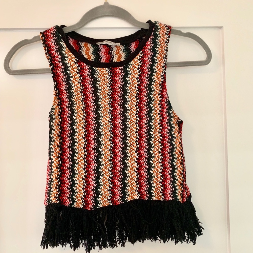Zara plaid top